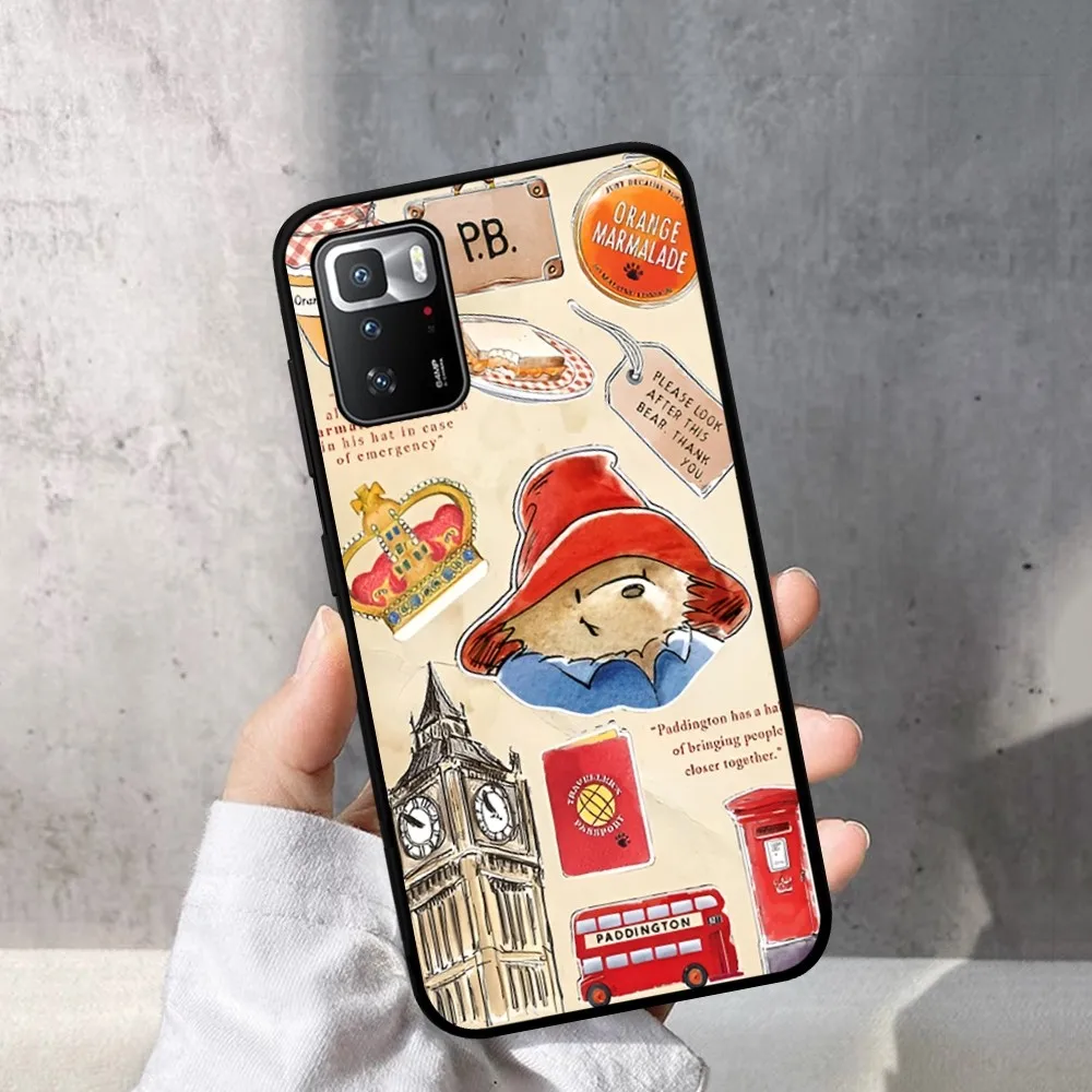 Милый чехол для телефона с медведем P-Paddington Redmi Note 4 X 5 A 6 7 8 T 9 9S 10 11 11S 11Epro Poco M3 Pro