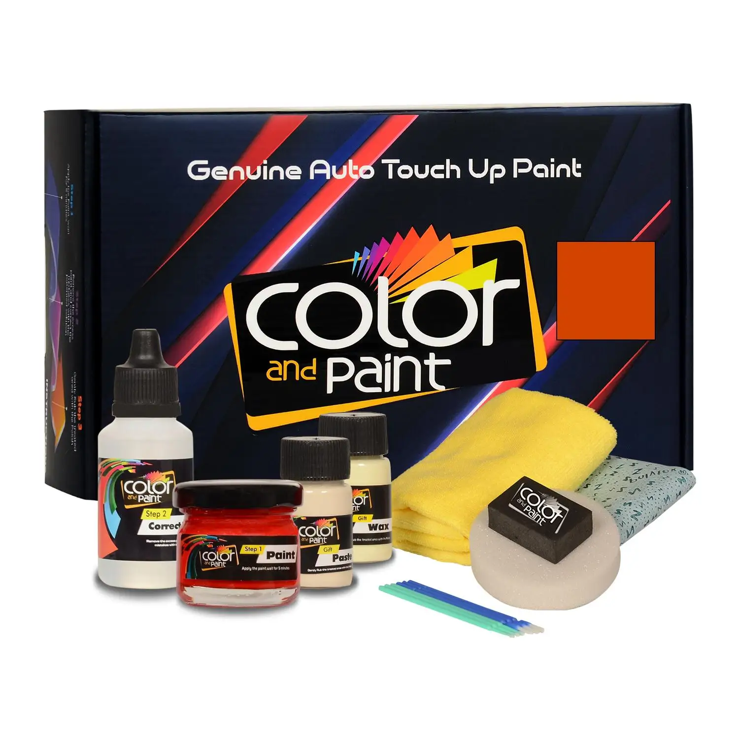 

Color and Paint compatible with Maruti Automotive Touch Up Paint - PAPRIKA ORANGE - ZYJ - Basic Care