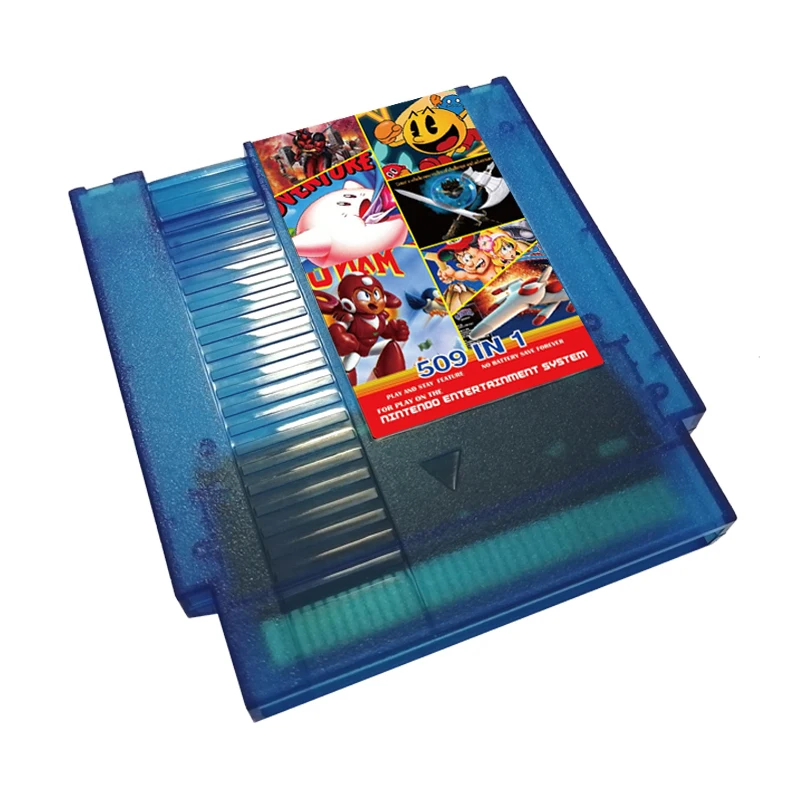 Игровой картридж NES 509 в 1 красно-серый 72-контактный Ретро для видеоигр 8 бит