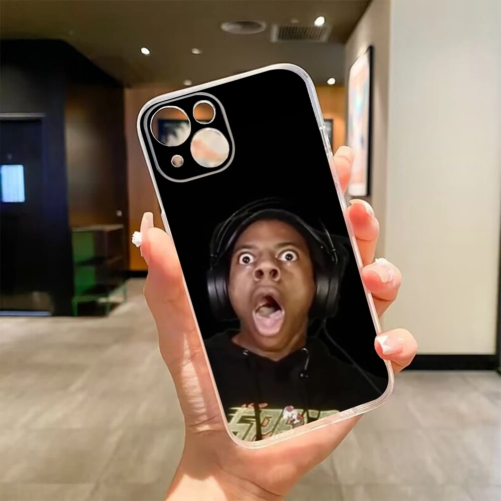 I-IShowSpeed Забавный чехол для телефона Youtuber 15 Pro Max Iphone 14 Plus 11 12 16 13 7 8 X XR XS SE Прозрачный