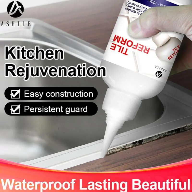 

Ceramic tile grout Shower Grout Repair Fluid Waterproof Tile Repair Agent Strong Tile Filler for Crack Chip Tile Joints Line