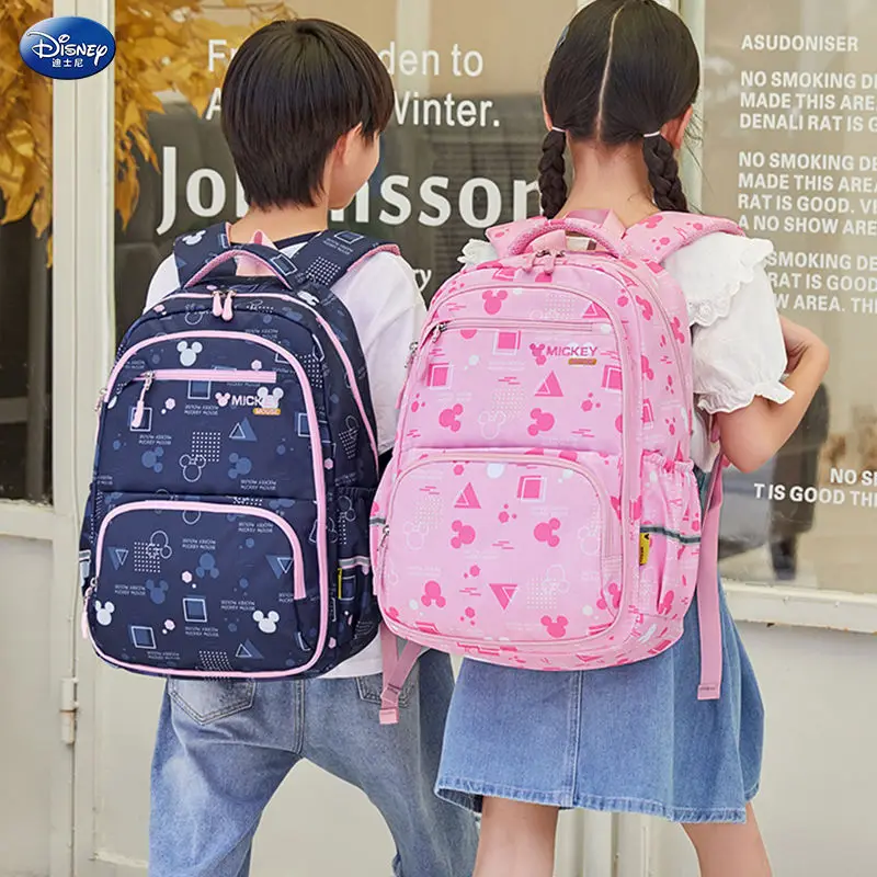 Disney schoolbag primary school students from grade one, two three to grade six five girls' load reduction and spine protection