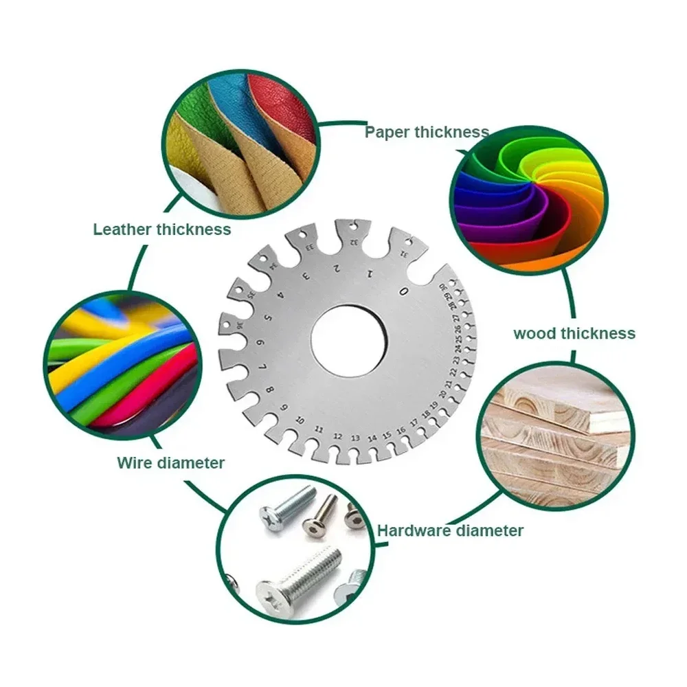 Калибр круглого провода AWG измеритель диаметра линейка толщины 0-36 измерительный