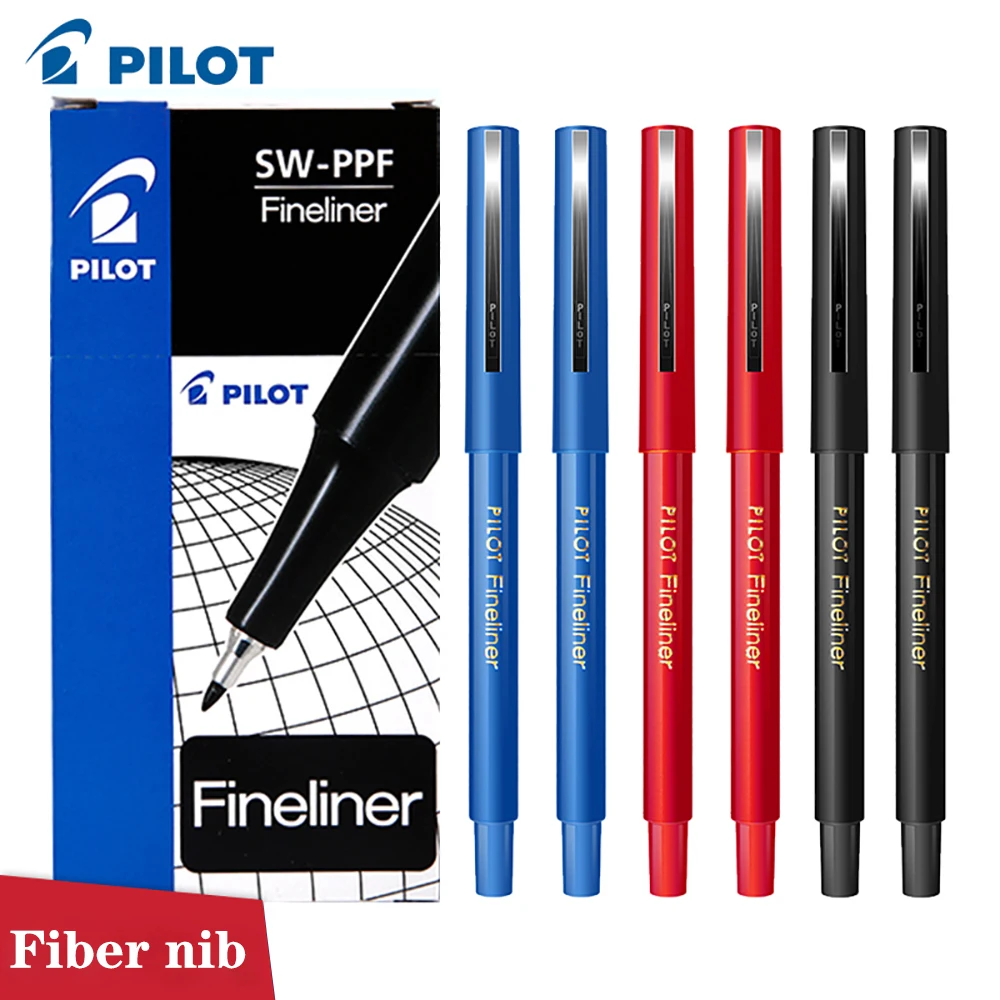 Japan PILOT SW-PPF Marker Pen Art Drawing Design Sketch 0.4mm FINELINER Thin Tip Clip Simple Fashion Sharp Waterproof Pen