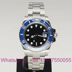 Men 40mm Watch 2813 Automatic Mechanical Movement Ceramic Bezel Wristwatches Stainless Steel Relogio in India