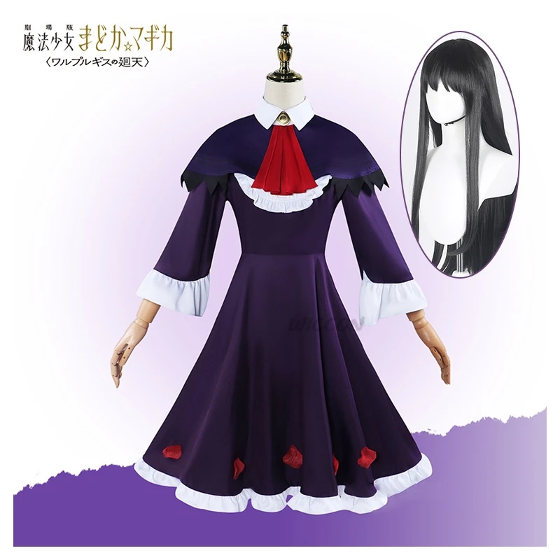 Аниме Puella Magi Madoka Magica Косплей Akemi Homura Cos Костюм Walpurgisnacht Rising Movie Ролевая игра Лолита