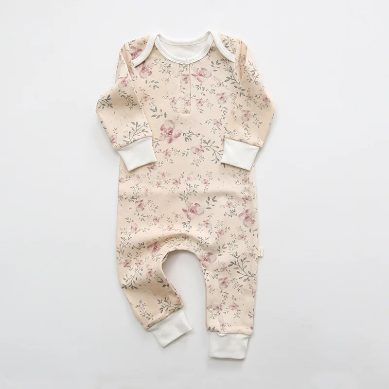 

Baby Boys Girls Long Sleeve Romper For Spring and Autumn Beautiful Pattern Quality Infant Onesie Fashion Style
