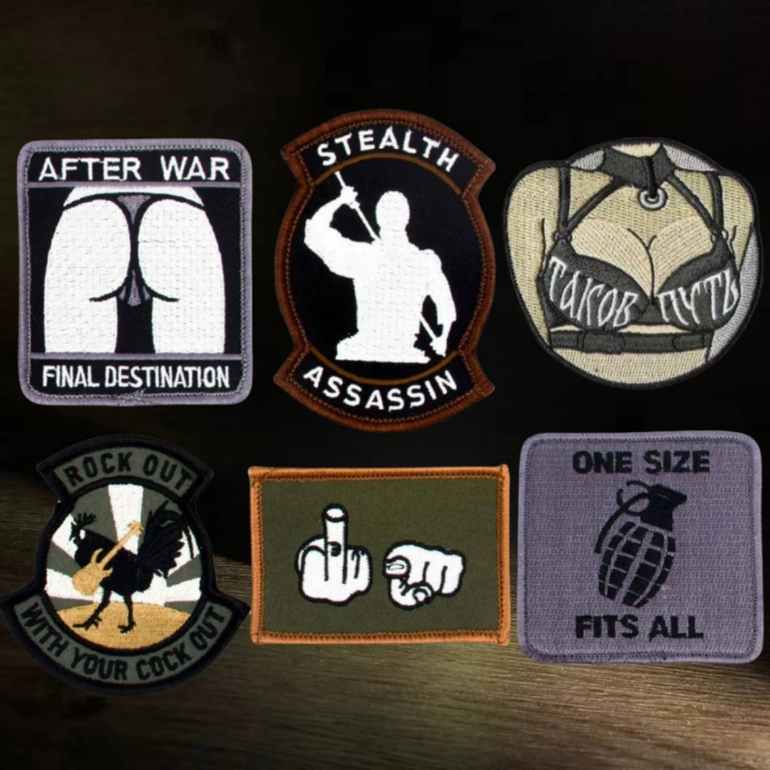 STEALTH ASSASSIN моральный значок красота бикини эмблема тактические нашивки с крючками
