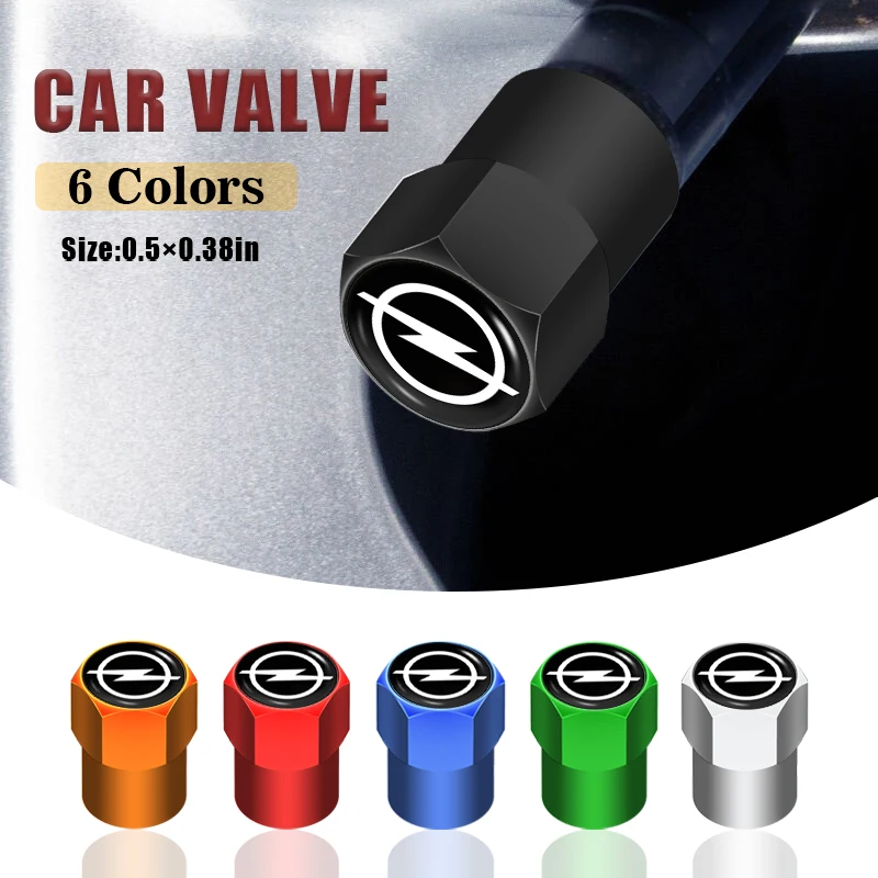 

4Pcs Metal Car Tyre Stem Air Valve Caps Universal for Opel Astra H J G Insignia Corsa D Vectra C Zafira B Vivaro OPC Accessories