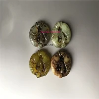 hot selling natural hand carve jade pisces necklace pendant fashion jewelry men women luck gifts
