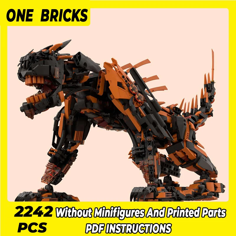 

Moc Building Blocks Mechanical Model Mecha Cheetah Technical Bricks DIY Assembly Construction Toys For Child Holiday Gifts