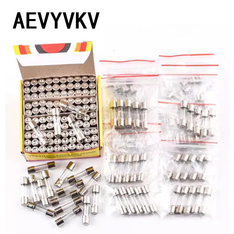 Стеклянный плавкий предохранитель 6X30 100 шт. 250 в а 1 А 2 3 5 6 7 10 15 20 25 30 Х0 стеклянный