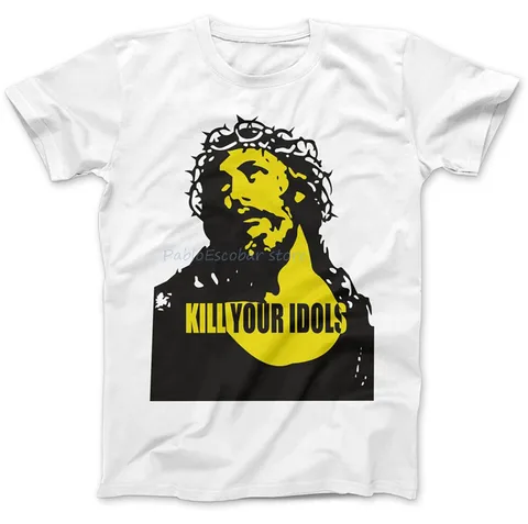 Kill Your Idols, как надето Axl футболка с розами 100 хлопок премиум-класса, новая забавная футболка унисекс