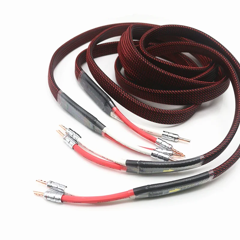 Hi-end VandenHul VDH Hifi аудио посеребренный динамик с красными медными банановыми штекерами