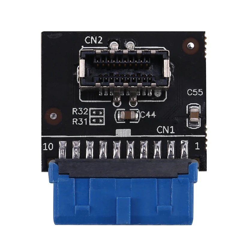 

Материнская плата для компьютера, USB 3,1, фронтальный 19PIN до C, адаптер, 20-контактный до 19-контактный, плата расширения
