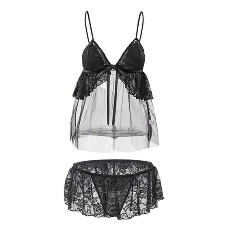 Сексуальная ночная рубашка с открытой спиной и V-образным вырезом