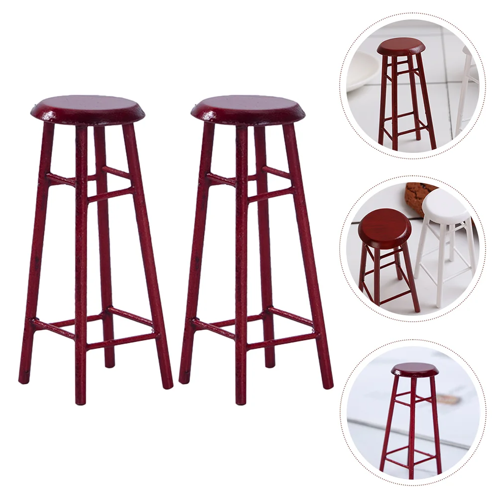 

2 шт., миниатюрный стул для дома