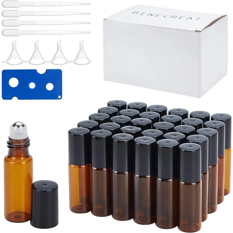 Бутылки с эфирным маслом Nerhua из нержавеющей стали роликовым шариком 5 мл