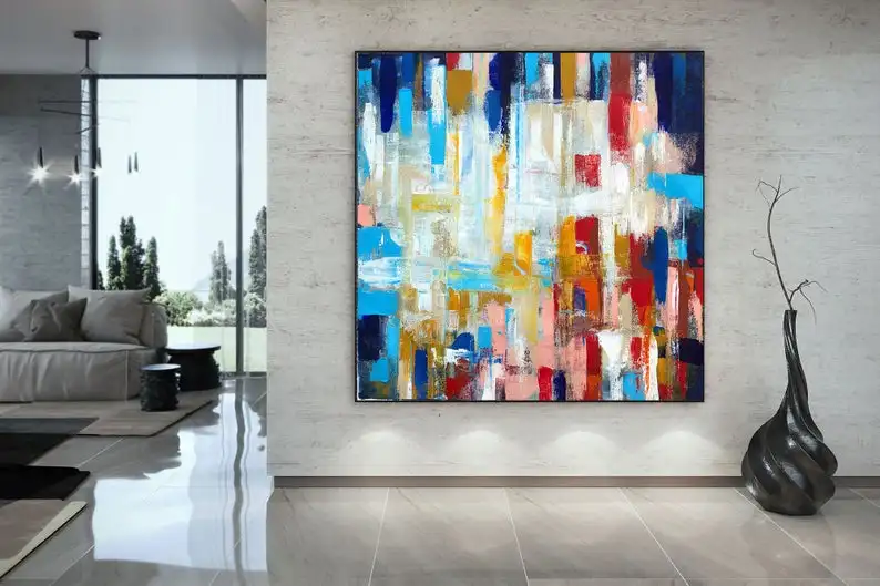 

Extra Large Wall Art Original Abstract Painting on Canvas , Large Abstract Painting, Contemporary Wall , Large Original Painting