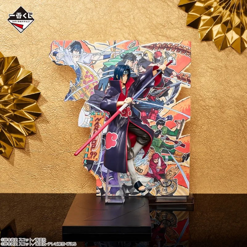 В наличии Bandai Naruto Ichiban Kuji NARUTOP99 Uchiha Itachi Аниме фигурки коллекционные фигуры игрушки