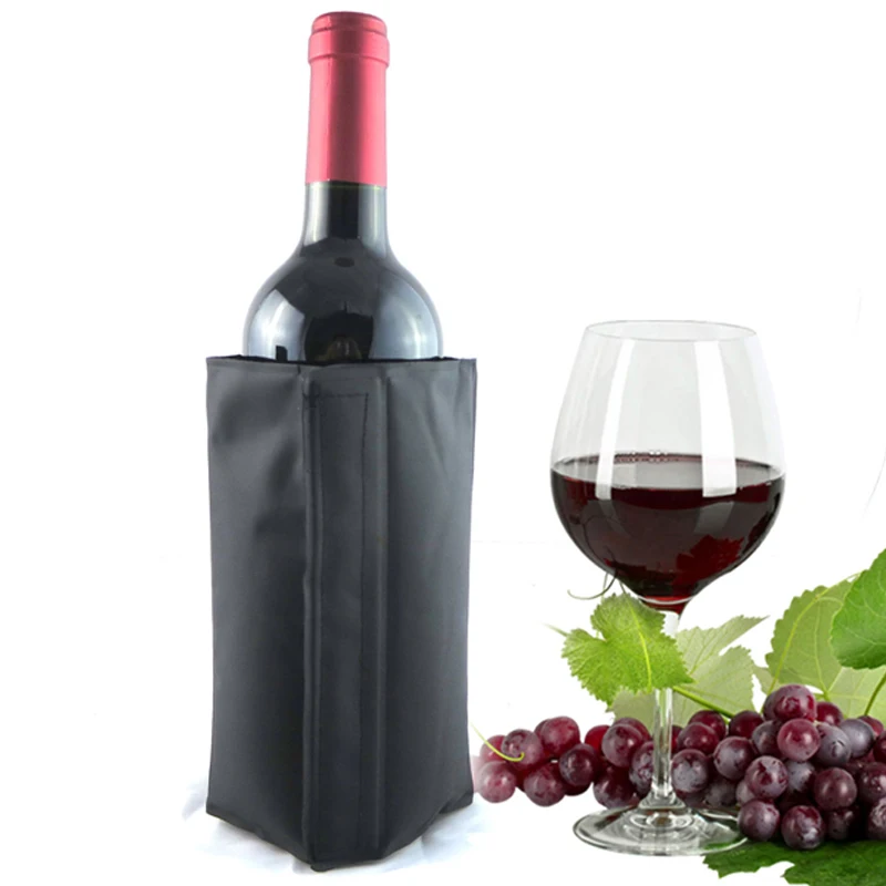 

Wine Cooling Holder Ice Bag Jelly Picnic Beverage Nylon Bottle Sleeve Soft Drink Rack Tools For Beer Champagne Bucket