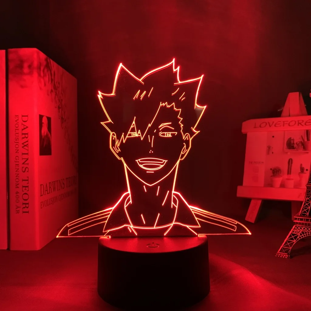 

Anime Led Night Light Haikyuu Tetsuro Kuroo for Bedroom Decor Boyfriend Birthday Gift Nightlight Manga 3d Led Lamp Haikyu