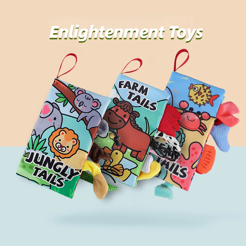 

Новинка, детская книга для раннего обучения, тканевая книга, Интерактивная звуковая бумага для родителей и детей, книга для детей, погремушк...