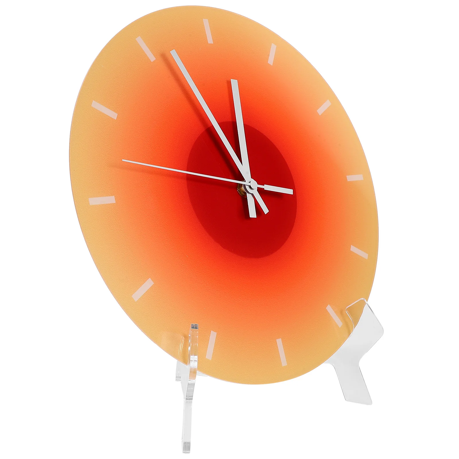 

Table Clock Round Wall Home Decor Delicate Desktop For Decorative Household Office