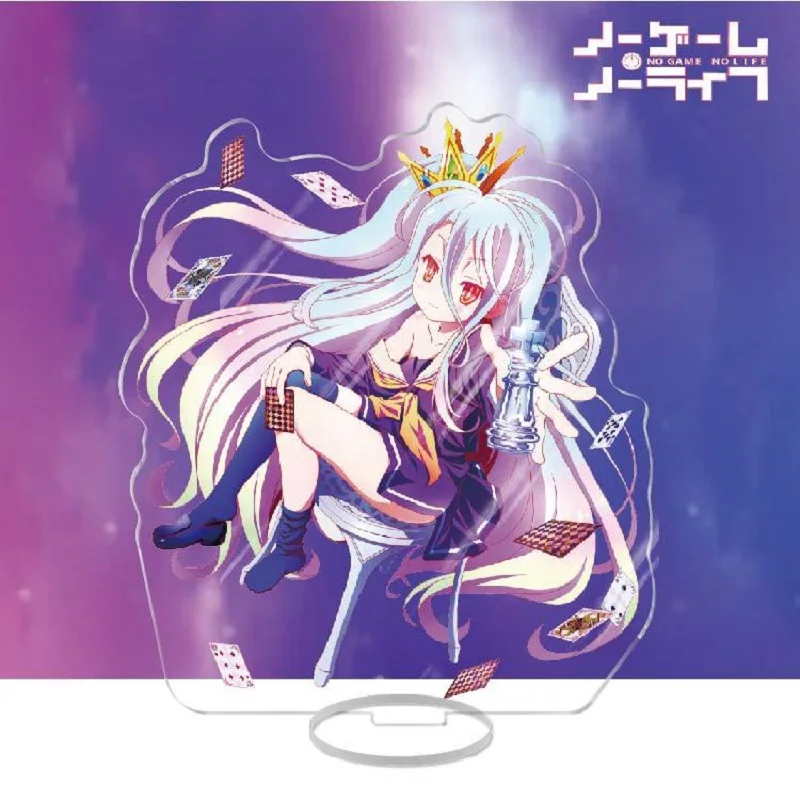 Японское аниме NO GAME LIFE фигурки Shiro Hatsuse Izuna акриловые подставки для косплея модель