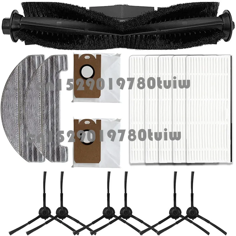 

Vacuum Cleaner Main Roller Side Brush Hepa Filter Dust Bags Mop Cloth Rag for Uoni V980MAX/PRO/PLUS Robot Vacuum Cleaner Parts