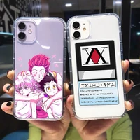 shockproof anime phone case for iphone 12 11 13 pro max 7 8 plus x xr xs se 11pro hunter hxh anime hunter x hunter 3 clear cover
