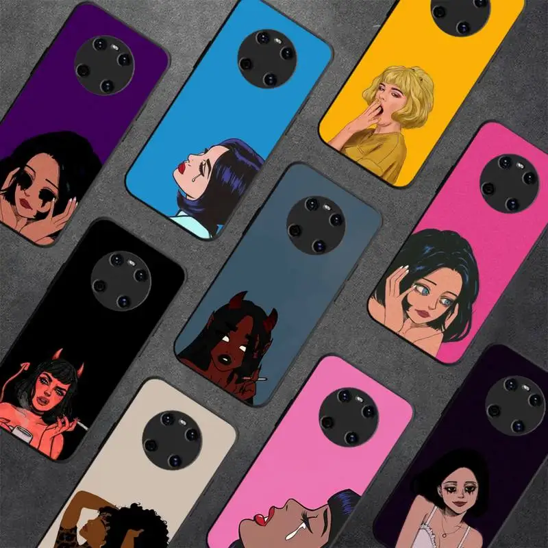 

Dope cartoon art girls Phone Case for Redmi 8 9 9A for Samsung J5 J6 Note9 for Huawei NOVA3E Mate20lite cover