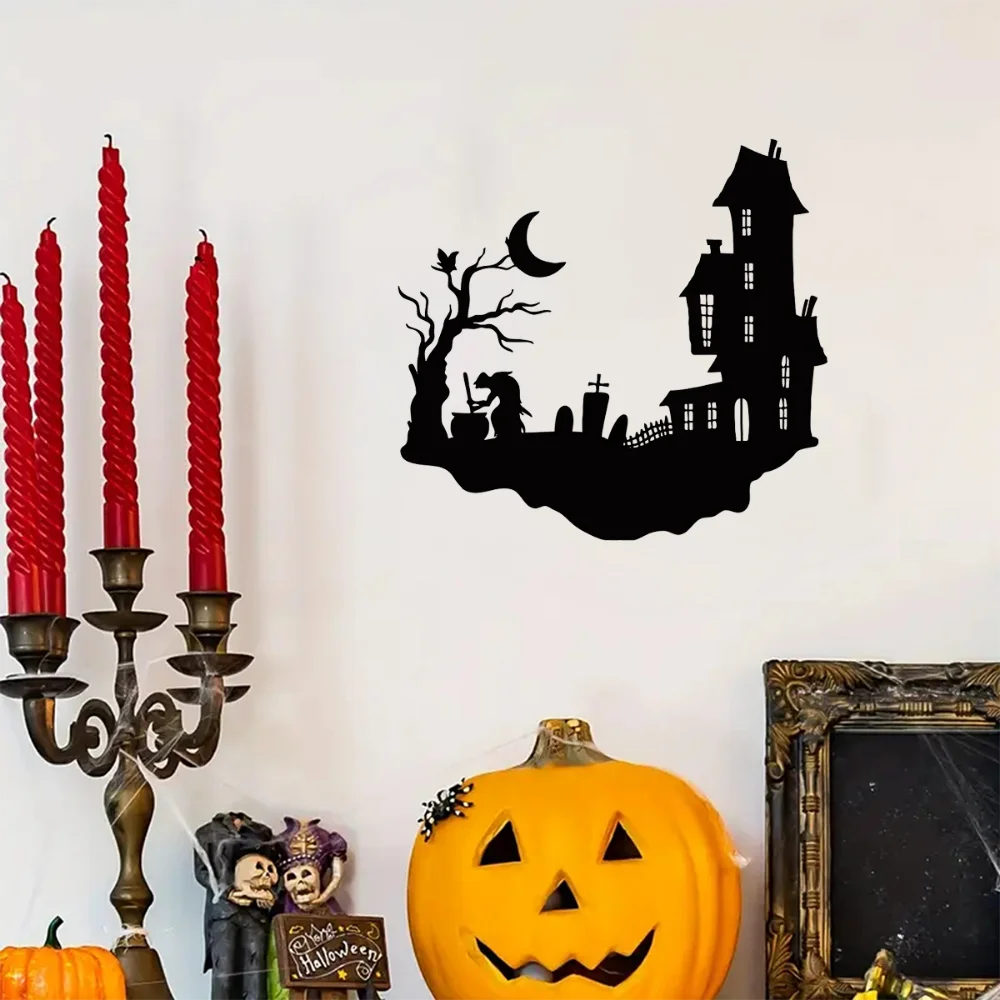 Металлический Силуэт Таблички Дома Настенный Декор Современное Украшение Для