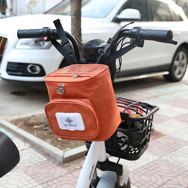 

Bicycle Hanging Bag Front Universal Waterproof Bag Front Handle Storage Bag Battery Bike Hanging Bag Rainproof Storage Pocket