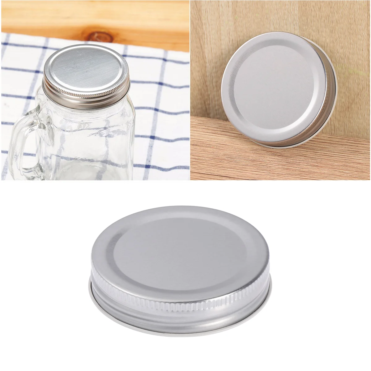 

4 Pcs Airtight Canning Lid Canning Jar Cover Ordinary Pickle Jar Lid Airtight Canning Lid Canning Jar Lids Replacement
