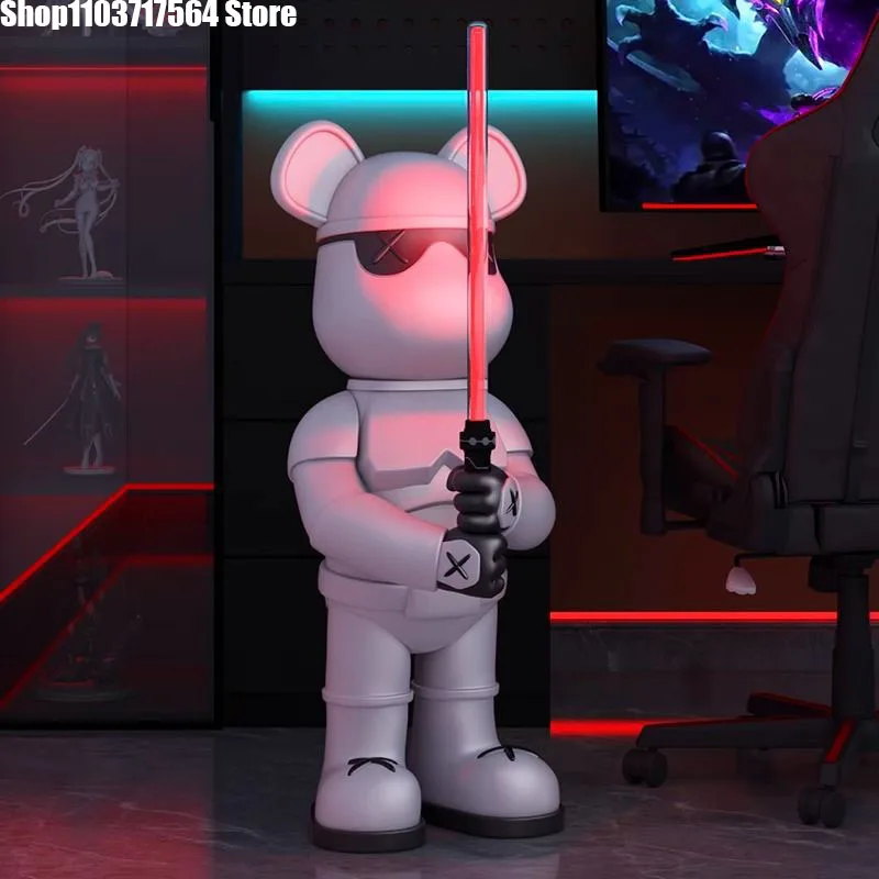 Световой меч с медведем украшение для пола в гостиной окна бар молочный чай