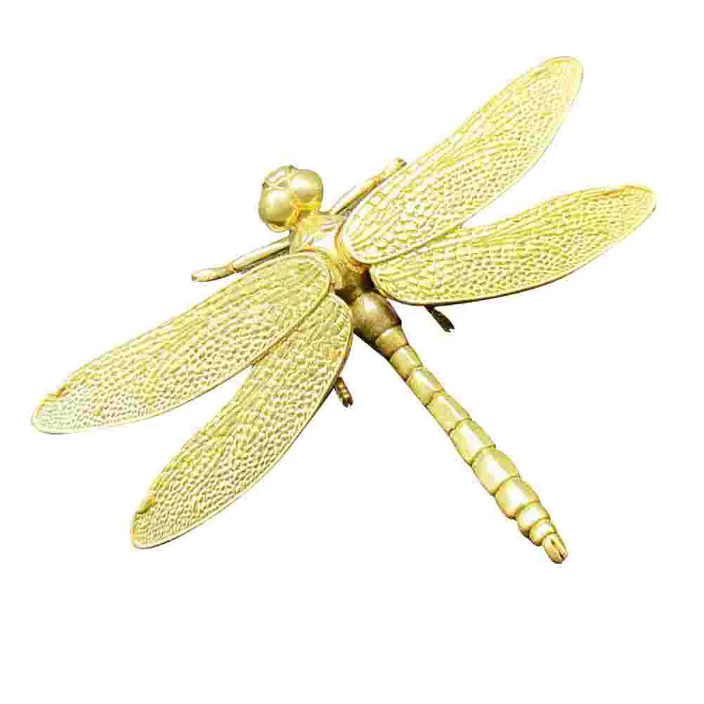 

Dragonfly Brass Figurine Ornament Decor Statue Figurines Animal Sculpture Shui Feng Mini Garden Insect Gold Figure Knobs Luck