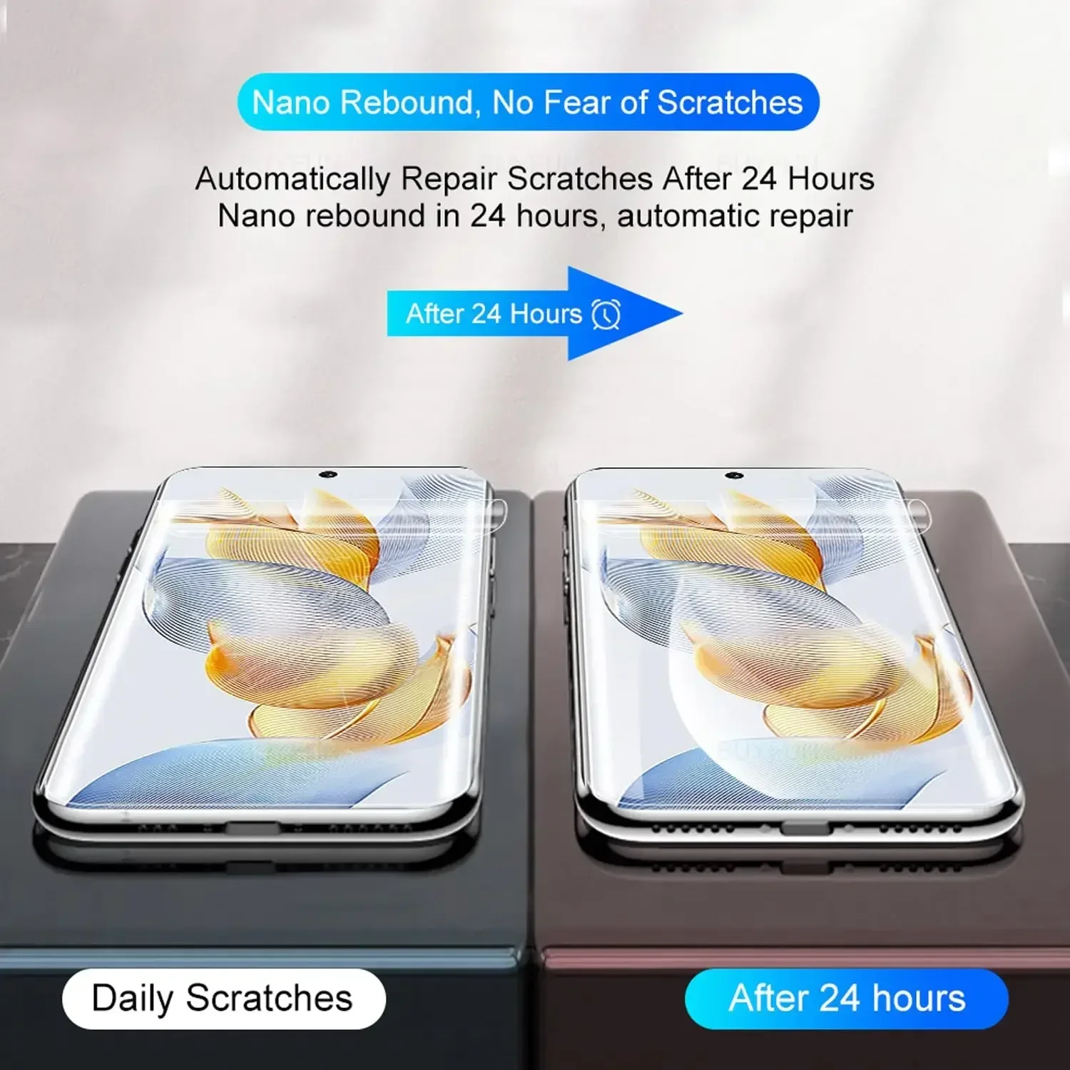 5 шт. гидрогелевая пленка для Huawei Honor 200/Honor 200 Pro антишпионская изогнутая защитная