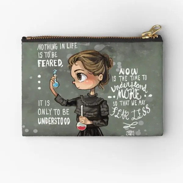 

Marie Curie Zipper Pouches Panties Money Small Storage Bag Coin Cosmetic Women Wallet Pure Underwear Socks Pocket Key Men