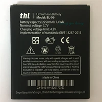 2108 new 100 ist original mobile phone battery for thl bl 06 bl06 bl 06 t6 t6s pro t6c high quality replacement battery