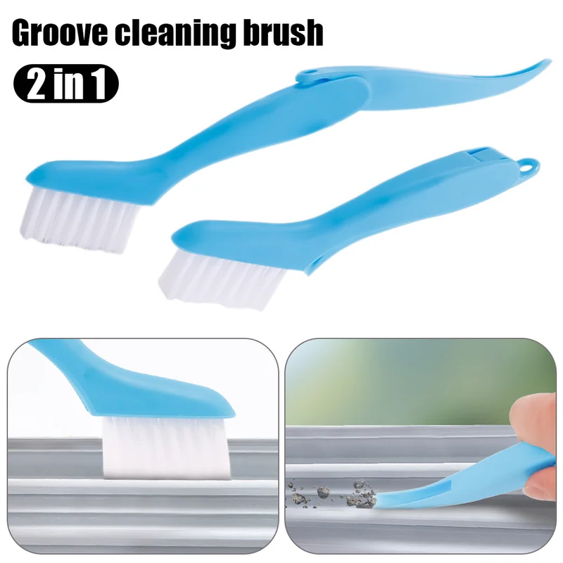 

Multifunctional Window Groove Cleaning Brush Scraper Brush Sill Crevice Cleaner Household Window Track Cleaning Brushes