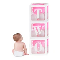 baby birthday decoration balloon box baby shower decorations transparent balloon boxes party decoration transparent box for baby