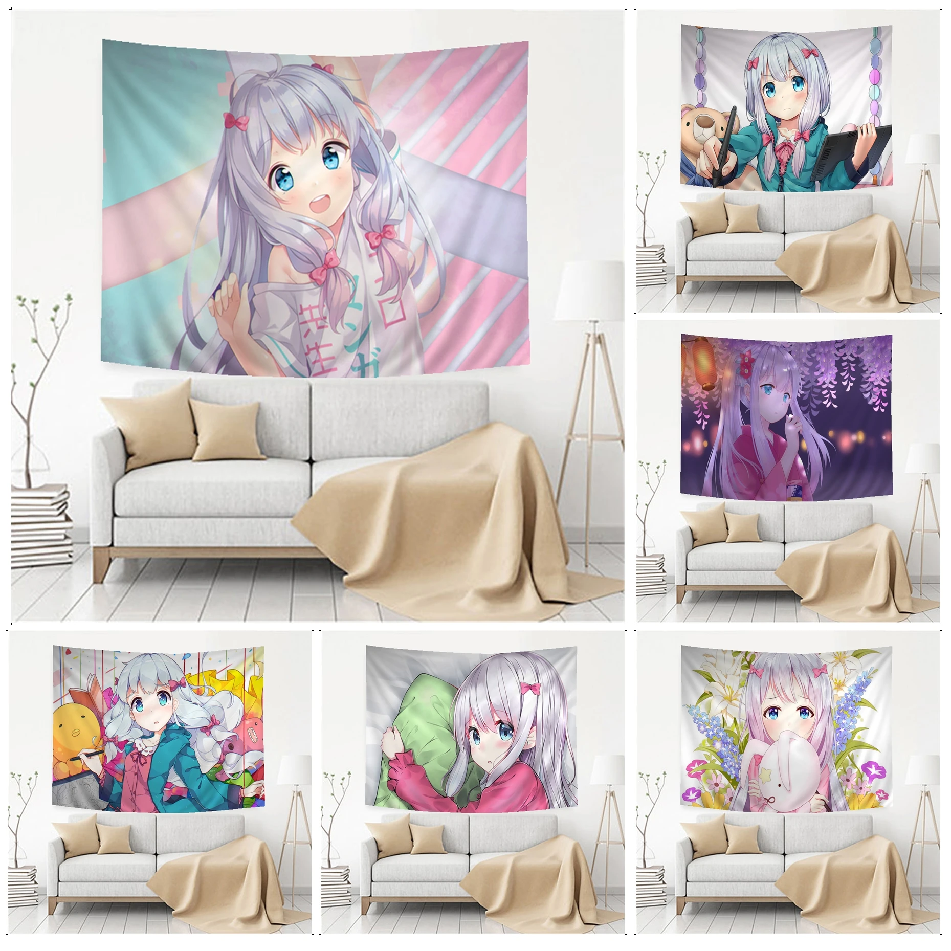 

Eromanga Sensei Anime Tapestry Japanese Wall Tapestry Anime Kawaii Room Decor