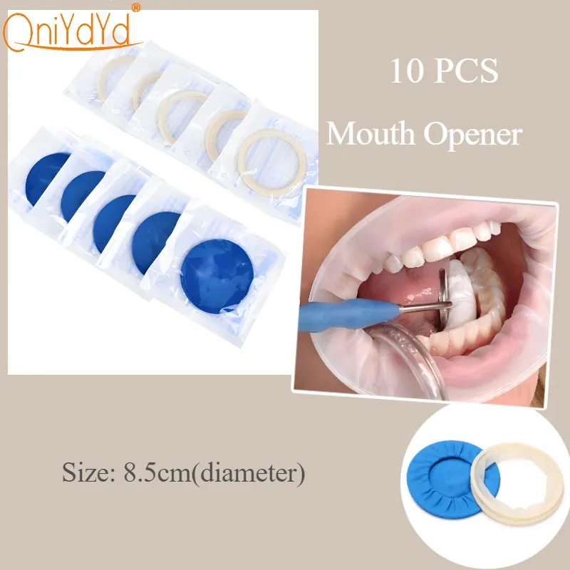 

10PCS Oral Cheek Expanders Retractor Dental Disposable Rubber O Shape Mouth Opener Dam For Oral Hygiene Tools