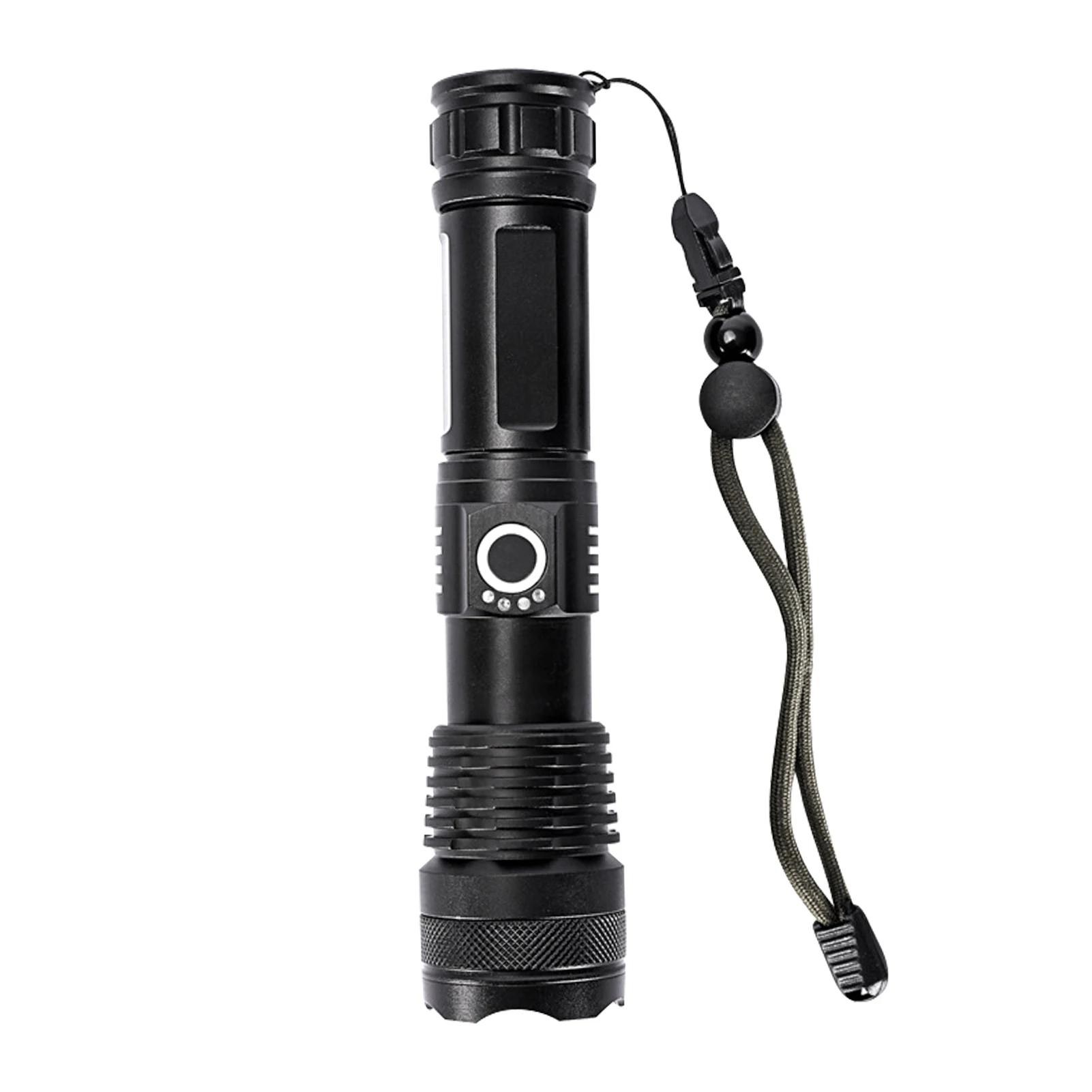 

High Power Torch Aluminum Alloy Camping Super Bright Handheld Zoomable 5 Modes Led Flashlight Outdoor USB Rechargeable Hiking