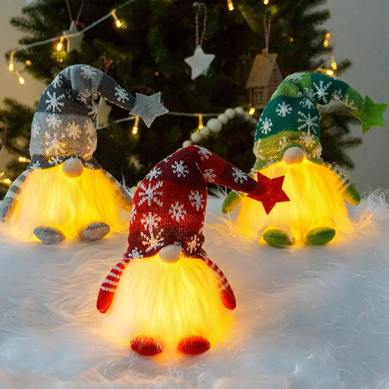 

Рождественские гномы, Безликие куклы со светодиодный светильник кой, скандинавский томте ручной работы для праздничных подарков, вечеринок