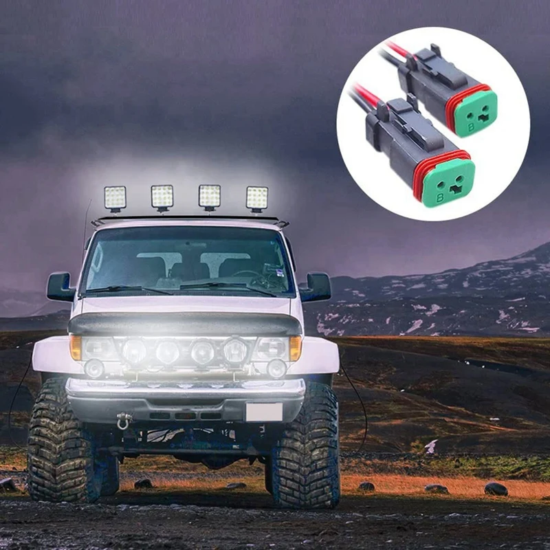 2 вывода в 1 Deutsch двойные выходы DT DTM гнездовой разъем адаптеры для светодиодных