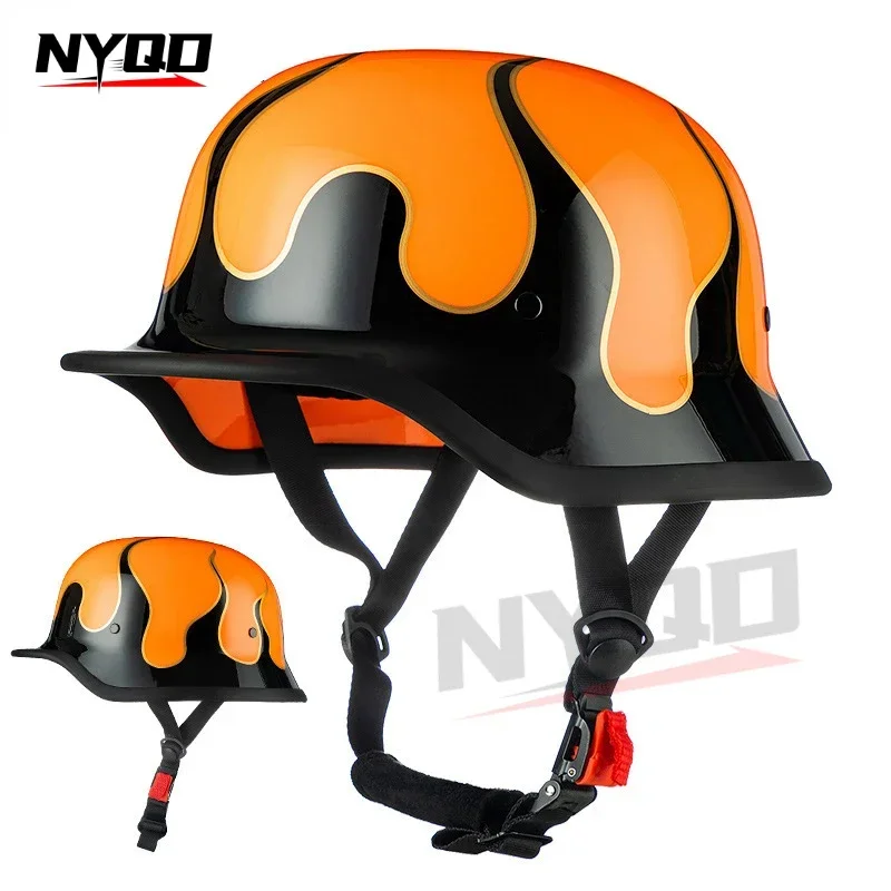 Мотоциклетный шлем мужской летний в стиле ретро Круизный полушлем Женский