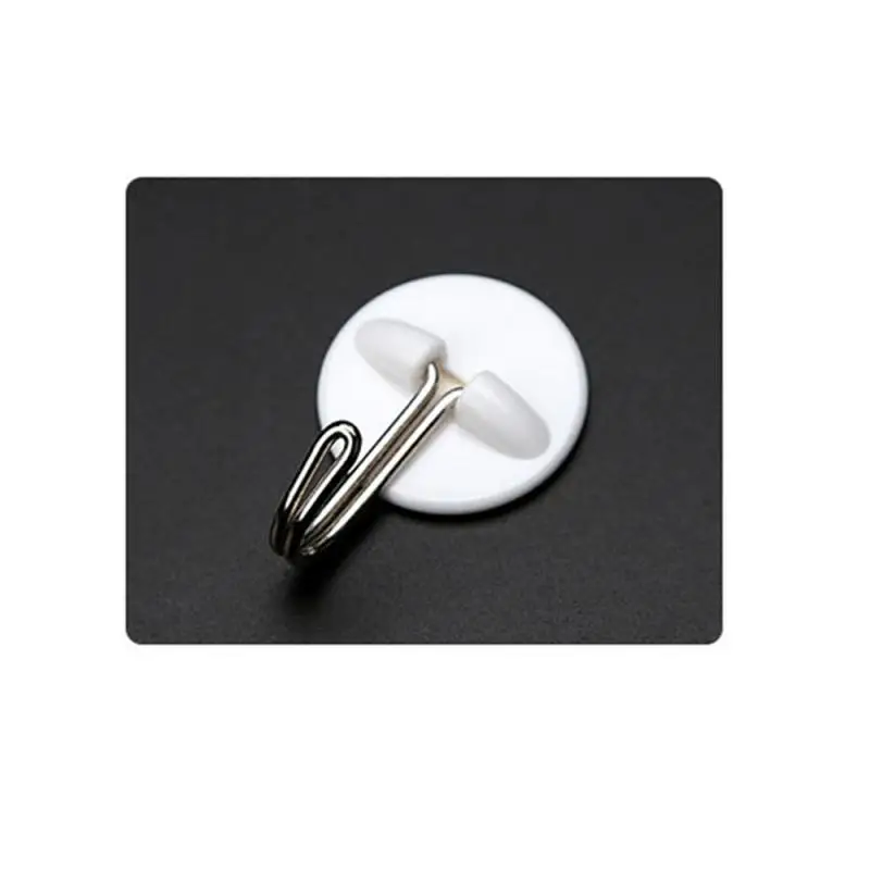 

Storage Hanger Adhesive Hook Key Holder White Plastic Storage Hangers Kitchen Bathroom Hanger Clothes Rack Wall Hooks Cartoon