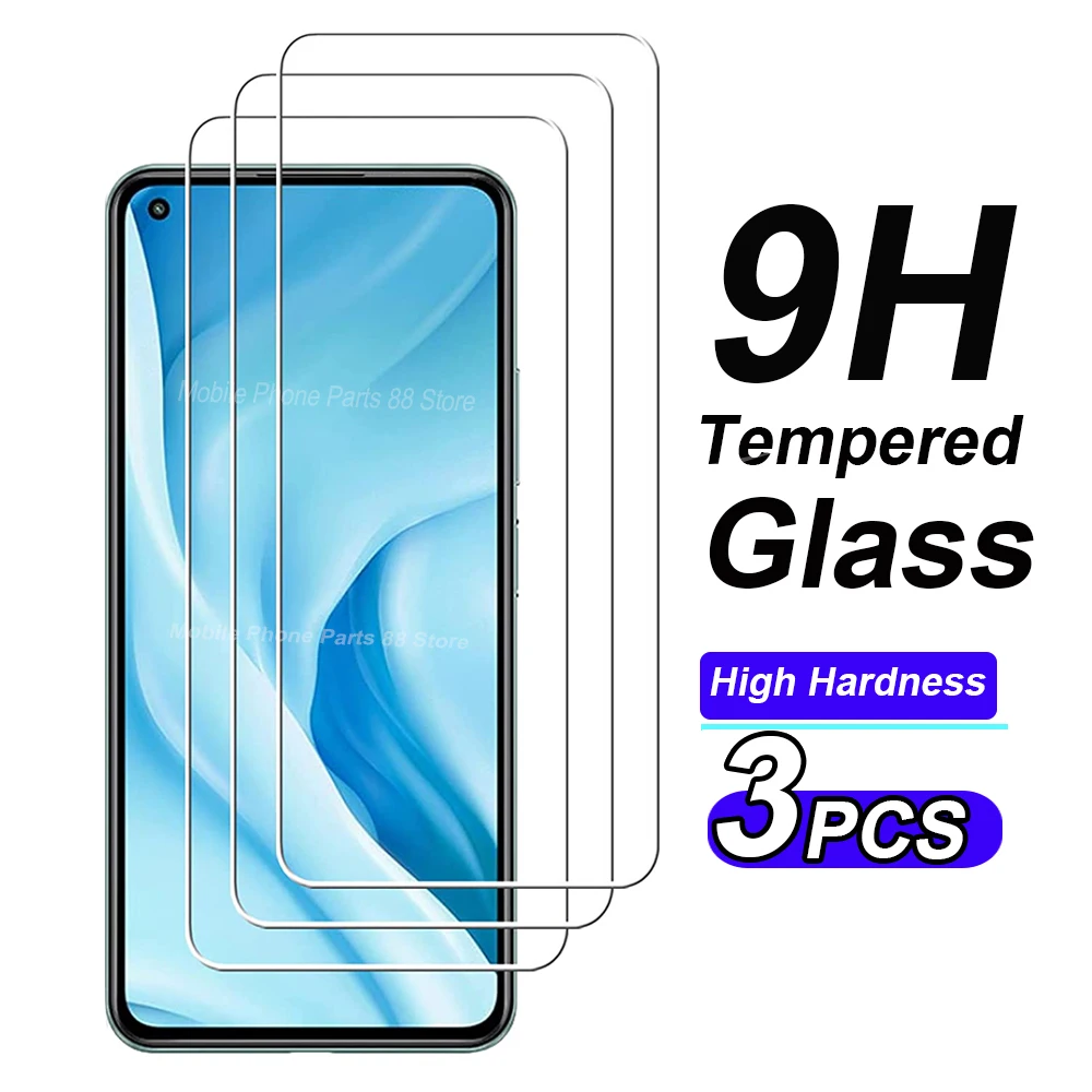 

3PCS Tempered Glass For Xiaomi Mi 11 Lite Screen Protector Glass Full Cover For Xiaomi Mi 11 Lite 5G Mi 11 Pro Protective Glass